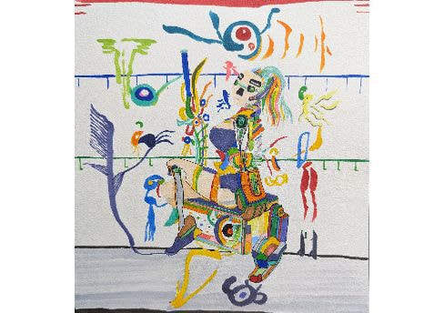 障がい者アート吉野公賀さん 絵画