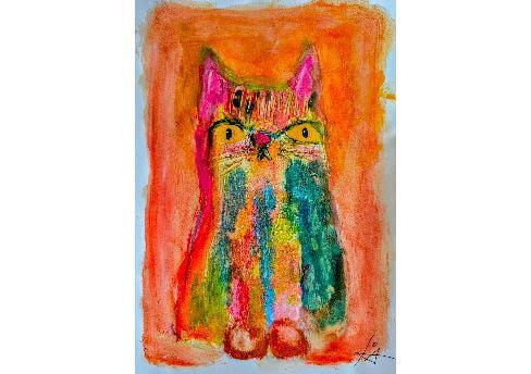 障がい者アートカタツムリさん 絵画