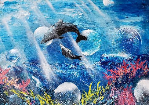 障がい者アート松元竣資さん 絵画